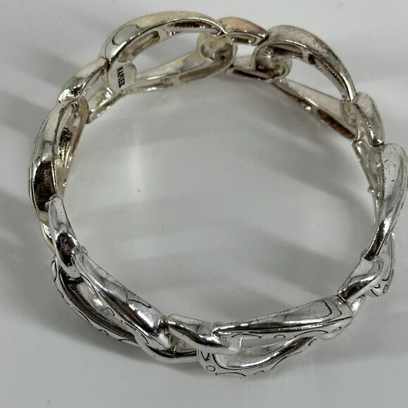 Napier Silver Tone Linked Bracelet - Picture 5 of 5